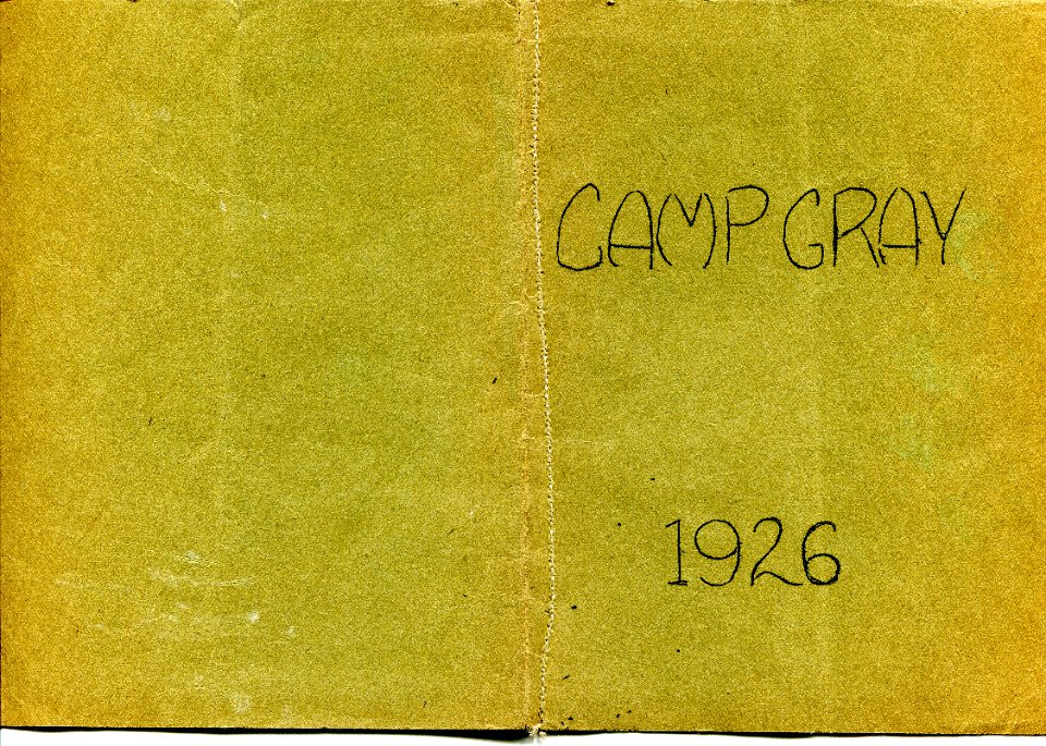 1926 Camp Gray Song book -1